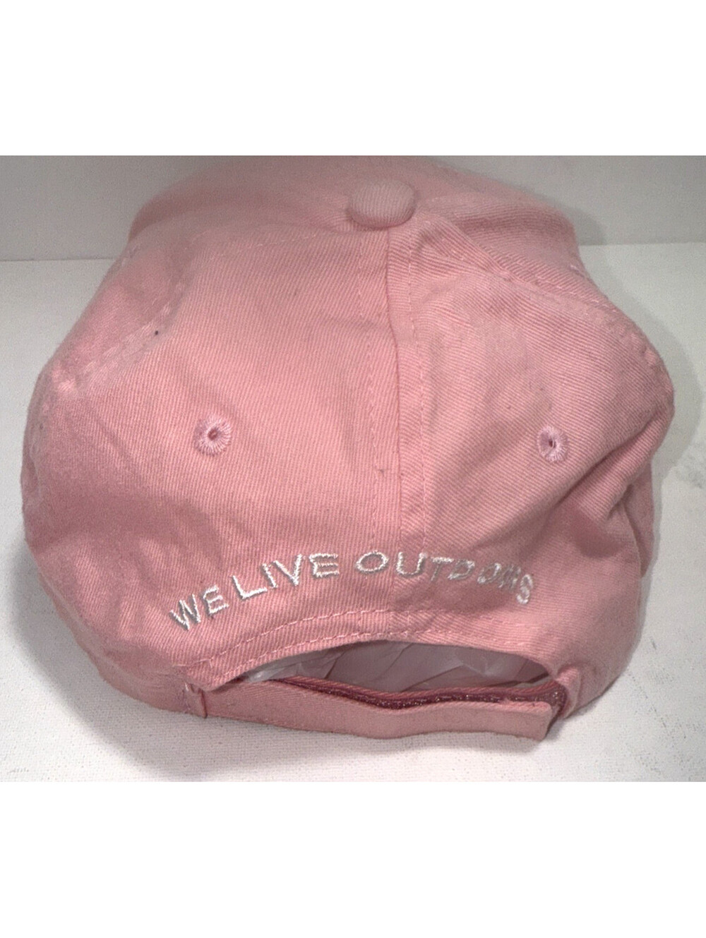 Gander Mtn We Live Outdoors Hat Cap Strapback Pink - Picture 3 of 7